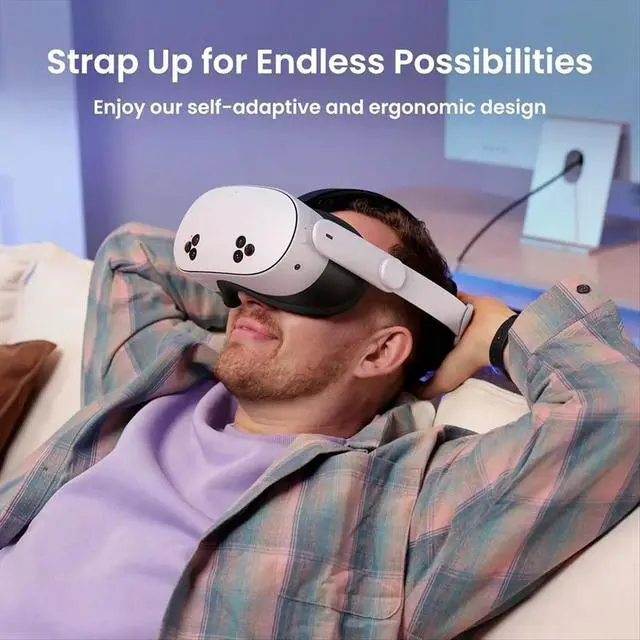 Alt view image 3 of 3 - Head Strap, VR Headset Accessories for 3/3S, Enhanced Support & Adjustable & Comfort Strap