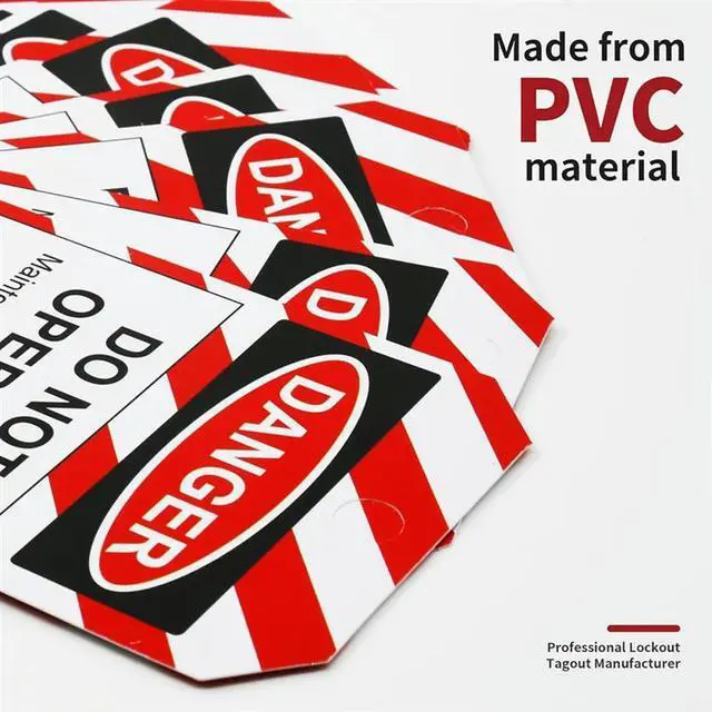 Alt view image 2 of 3 - Do Not Operate' Maintenance Tags With Ties, 50PCS Set For Lockout Tagout Safety