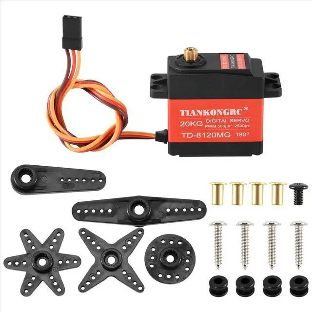 Alt view image 2 of 3 - Td-8120Mg Waterproof l Gear Digital Servo with 20Kg High Torque 180Angle for Rc Remote Control Car Model Vehicle 20Kg