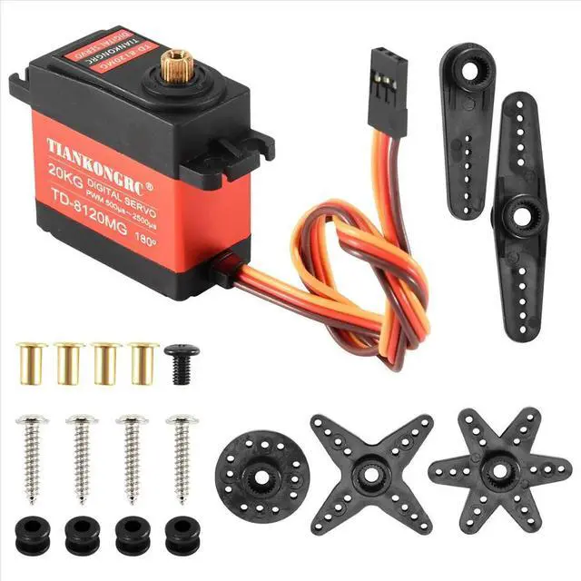 Alt view image 3 of 3 - Td-8120Mg Waterproof l Gear Digital Servo with 20Kg High Torque 180Angle for Rc Remote Control Car Model Vehicle 20Kg