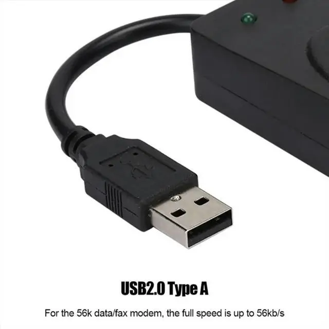 Alt view image 3 of 6 - Fax Modem, USB2.0 56K External Modem Driver,Plug and Play USB Modem,Standard and Expanded At Instruction(Single Port)