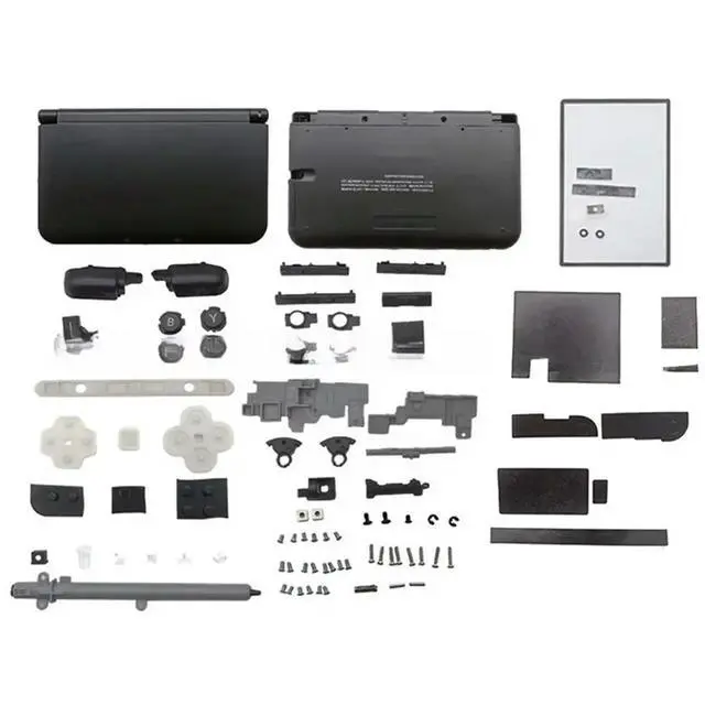 Alt view image 2 of 6 - Replacement for XL LL Top Buttom Back Cover Game Console Case for XL LL Front Back Faceplate Case