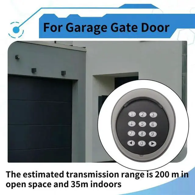 Alt view image 2 of 6 - l Keypad Gate Opener Keypad Rolling Code 433Mhz Keypad For Garage Gate Door Access Control