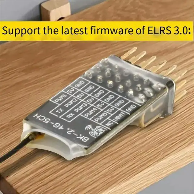 Alt view image 3 of 3 - 4-10V ELRS 2.4G PWM 5-Channel Receiving Machine for Fixed Wing Vehicle and Vessel Model RC Voltage Feedback FPV