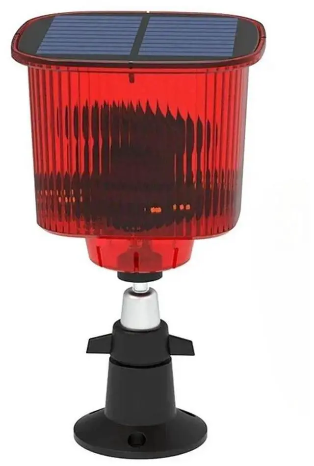Main image of Solar Powered Alarm Light Bird Animal Repllent Motion Sensor Detector Siren Strobe For Home Orchard Farm
