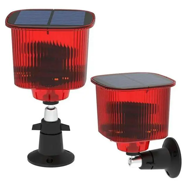 Alt view image 2 of 3 - Solar Powered Alarm Light Bird Animal Repllent Motion Sensor Detector Siren Strobe For Home Orchard Farm