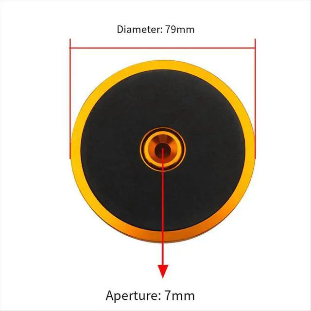 Alt view image 2 of 3 - HiFi LP Vinyl Record Player Turntables l Disc Stabilizer Record Player Weight Clamp Silver