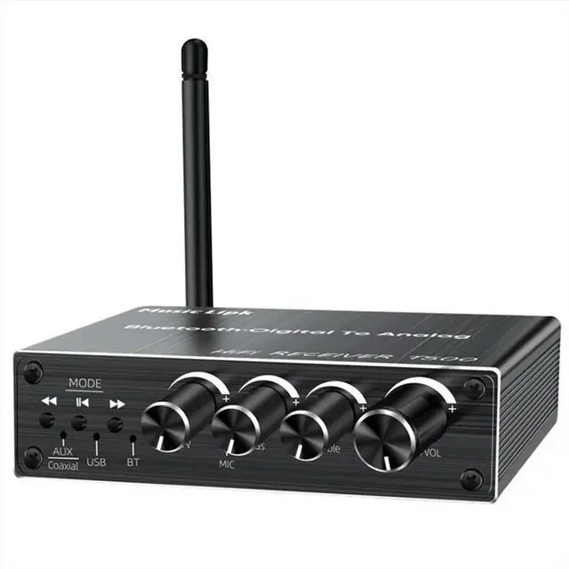 Main image of Bluetooth Audio Receiver Adapter 5.3 Player U Disk Microphone Amplifier Audio Speaker Converter with Remote Control