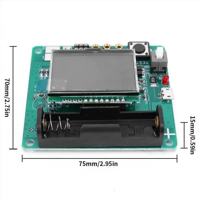 Main image of 3.7V Meter Rechargeable Inductor Capacitor Tester Lithium Inductance Capacitance Meter DIY MG328