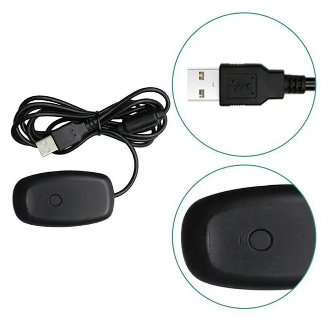 Alt view image 3 of 6 - For 360 Gamepad PC Adapter USB Receiver Supports Win7/8/10 System For Microsoft Xbox360 Controller Console