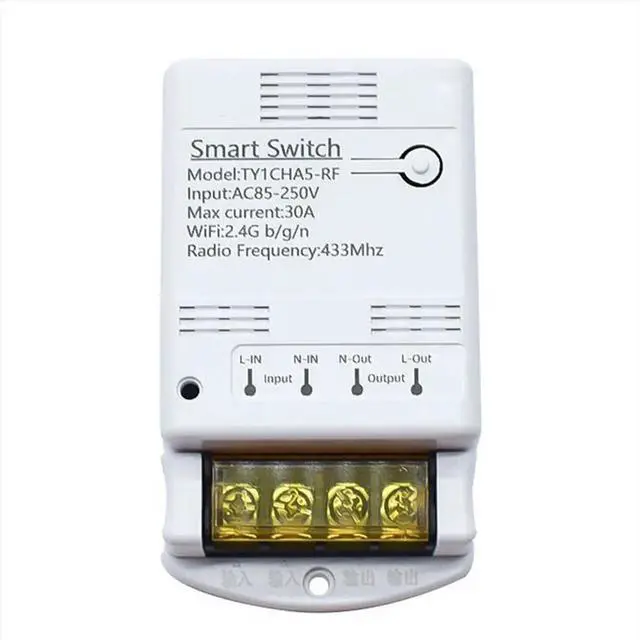 Main image of 4000W 30A Switch Relay Tuya APP 433mhz Receiver Module AC 85-250V 220V Home Automation Circuit Breaker