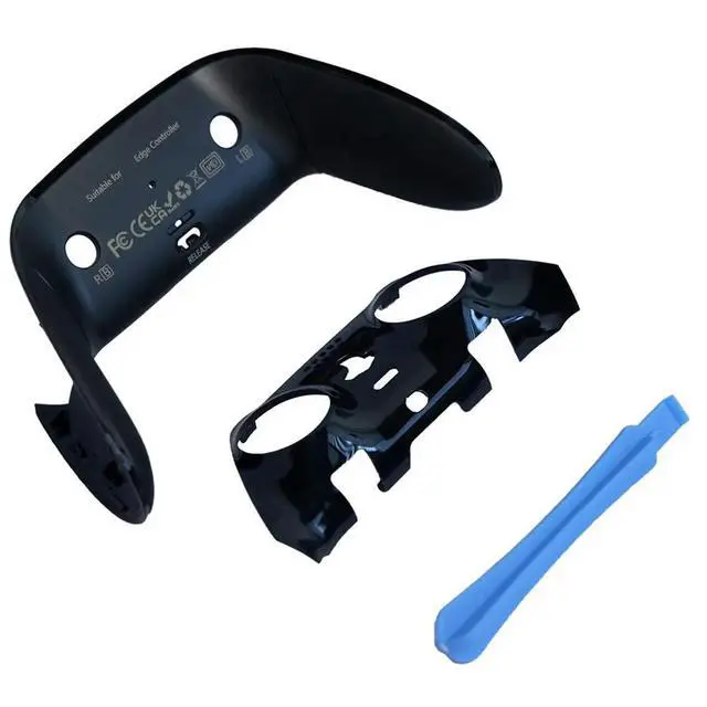 Alt view image 2 of 6 - For Edge Top Bottom Decorative Trim Shell Replacement Front Back Clip Shell for Edge Controller Black