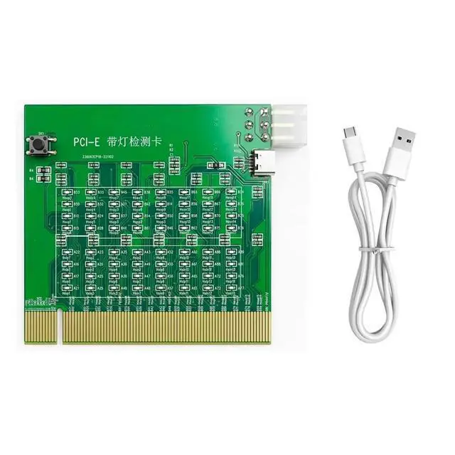 Alt view image 2 of 6 - PCI-E 16X PCI Express Slot Tester Card for Motherbaor Detect the Southbridge Short or Open PCI-E with Light Tester
