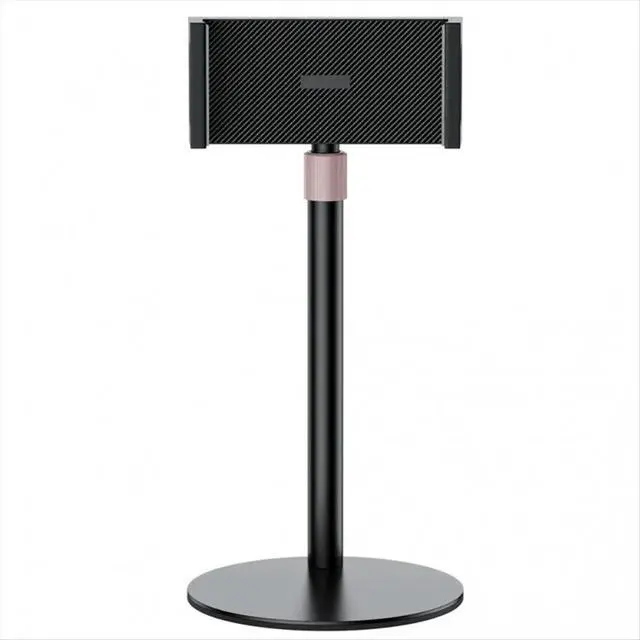 Alt view image 2 of 3 - Monitor Tablet Holder Standing Adjustable Monitor Stand Height Tablet Bracket Desktop Clamp Stand Mount Black