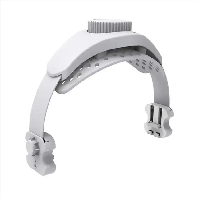 Alt view image 2 of 3 - For 3/2/Pro/Pico4 VR Headset Silicone Comfort Head Strap with Adjustable VR Decompression Head Straps - White
