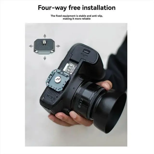 Alt view image 3 of 3 - Quick Release Shoulder Strap Base with Quick Disconnect Adapter for Cameras for Fast Release Plates