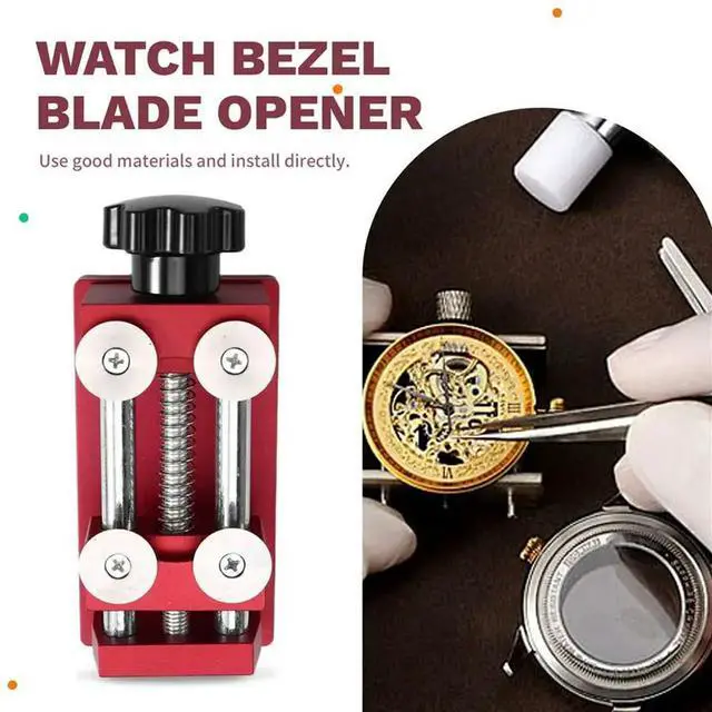 Alt view image 3 of 3 - For Repair Maintenance Watchmaker Tool Watch Bezel Remover 4 Round Blades Opener