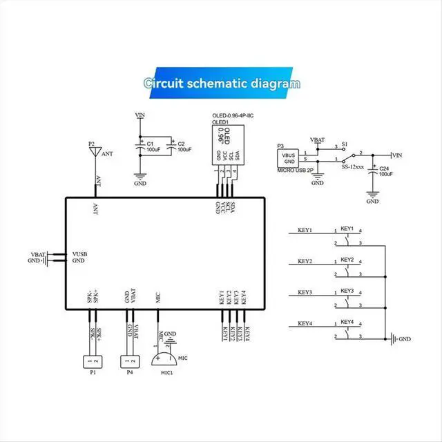 Alt view image 3 of 3 - 2set Walkie-Talkie FM Radio DIY Electronic Kit 409.85MHz Adjustable Frequency 87-108MHz OLED Display DIY Soldering Kit