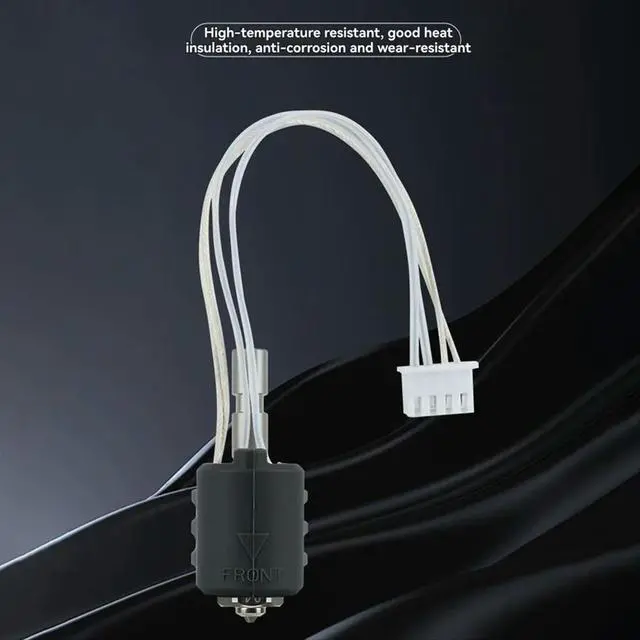 Alt view image 3 of 3 - 2Pcs for 3 Max Ceramic Hotend Integrated Hardened Steel Nozzle Thermistor Heating Component K3M Hotend A
