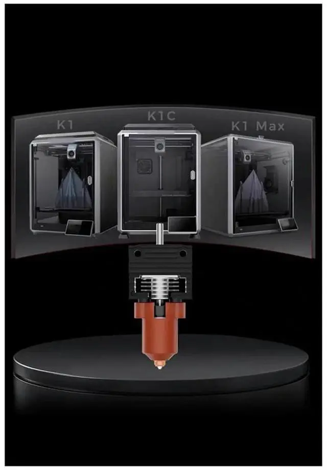 Main image of K1 Ceramic Hotend Kit -Quick Swap Nozzle, Integrated Extruder Hot End Replacement for K1 MAX, K1C 3D Printer