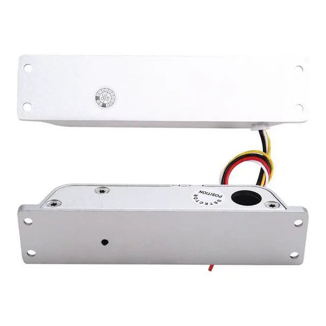 Alt view image 2 of 3 - Electric Drop Bolt Lock 4 Wires DC12V Electronic Mortise Locks Wooden Door Lock Lron Door Lock