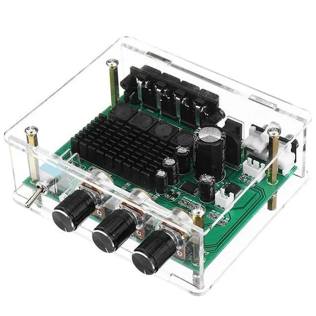 Alt view image 2 of 3 - TPA3116D2 Digital Audio Amplifier Board Dual Channel 80Wx2 Stereo TPA3116 High Power Amplifier Sound Preamplifier Board
