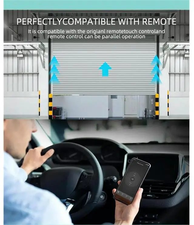 Main image of Mini Tuya Garage Door Controller Universal Electric Door Switch Assembly APP/Voice Remote Control