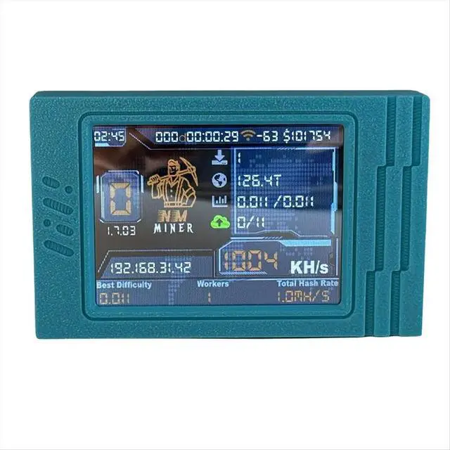 Alt view image 2 of 6 - NerdMiner V2 MAX BTC Solo Miner 1050KH/S Crypto Miner 2.8 Inch Display Miner Nerdminer Win 3.125 BTC