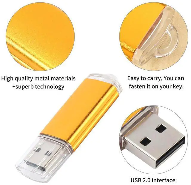 Main image of 10 x 512MB Memory Stick USB Flash Drive USB Flash Drive USB 2.0 Gold