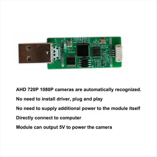 Alt view image 3 of 3 - AHD to USB Capture Analog Signal to Digital USB Camera Module AHD to Type-C Module UVC Free Drive for Android(A)