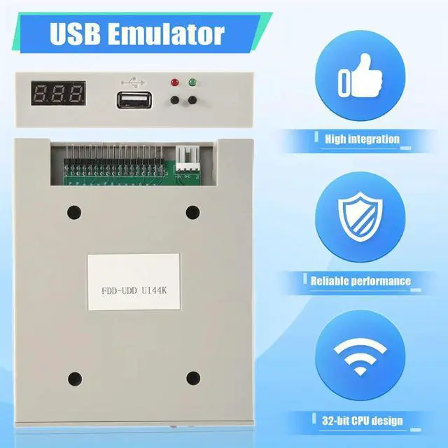 Main image of FDD-UDD U144K 1.44MB USB SSD Floppy Drive Emulator for Industrial Controllers for Computers Data Machine Tools