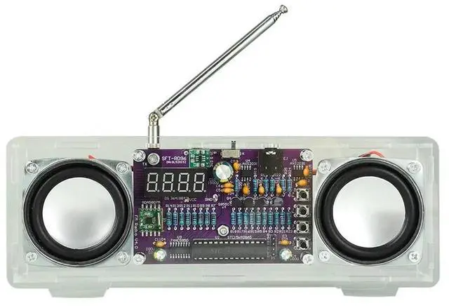 Alt view image 2 of 3 - 87.5MHz-108MHZ FM Radio Soldering Kit Digital Tube Display FM Radio Electronic DIY Kit Soldering Learning Electronic Kit