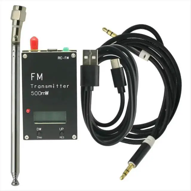 Alt view image 2 of 3 - 2000M 500mW FM Transmitter Frequency LCD Display Stereo Digital Adjustable Frequency FM Transmitter for FM Radio Module