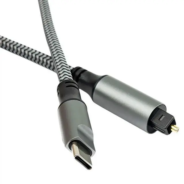 Main image of USB C Male to TOSLINK Male Optical Sound Adapter USB-C to SPDIF Digital Converter for Computer Laptop Connection