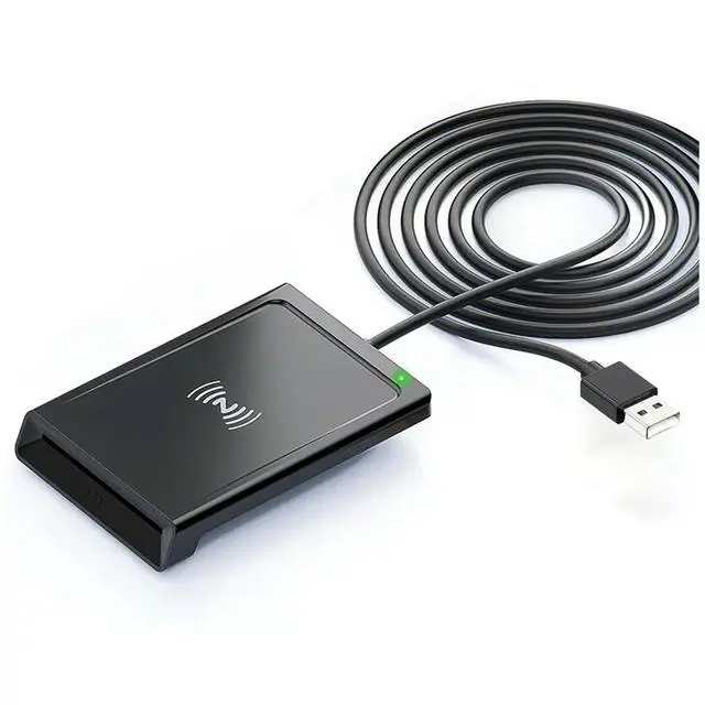 Alt view image 2 of 3 - 2-in-1 Contact + NFC Card Reader PC-Linked Dual-Interface Card Reader/Writer Contact PCSC Card Reader