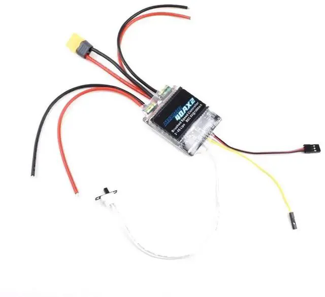 Alt view image 2 of 3 - 40AX2 Dual Way Bidirectional Brushed Electric Speed Controller Mixed Control ESC 7-25V for RC Tank/Speed Boat