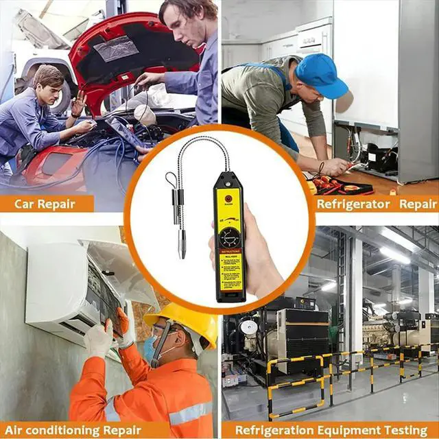 Alt view image 3 of 6 - -6000UV Leak Detector Freon Leak Detector R22 R410A R134A R1234YF Refrigerant Gas Air Conditioner Tester Tool