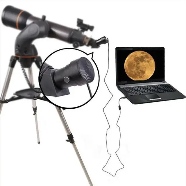 Main image of 130W Pixels 1.25inch USB Digital Lens Electronic Eyepiece Camera for Telescope and Microscope Connect with Phone