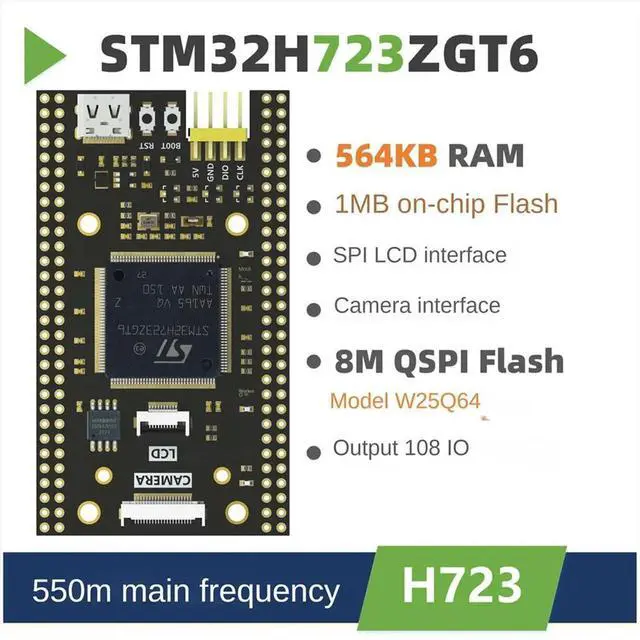 Alt view image 3 of 3 - STM32H723ZGT6 Core Board Chip STM32 STM32H723 STM32H H723ZG System Learning Development Board Demo Module