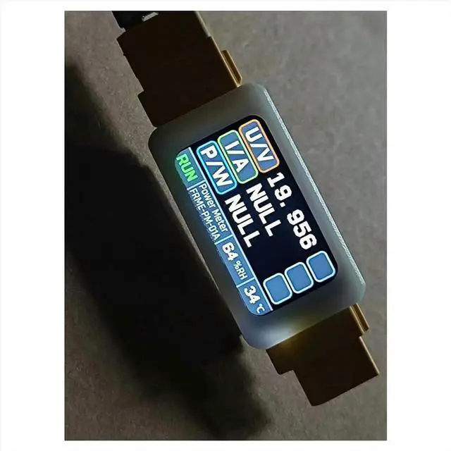 Main image of Power Meter 80A Digital Voltmeter Ammeter with Color Screen 0-34V Voltage Temp Humidity Monitor with Backlit