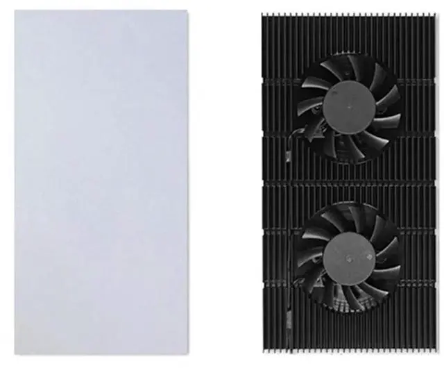 Alt view image 2 of 3 - GPU Backplane Radiator Video Memory VRAM Radiator Panel Alloy Aluminum Cooling Backplate for 3090 3080 3070 Series