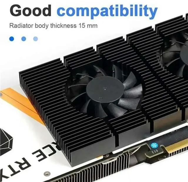 Alt view image 3 of 3 - GPU Backplane Radiator Video Memory VRAM Radiator Panel Alloy Aluminum Cooling Backplate for 3090 3080 3070 Series