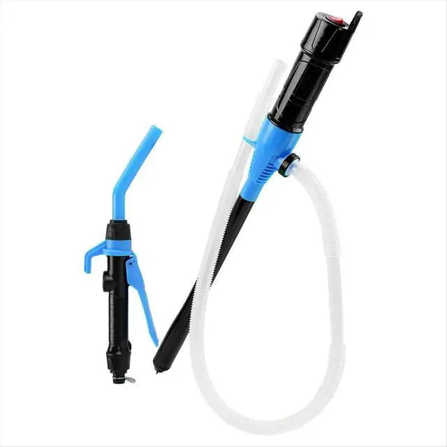 Alt view image 2 of 3 - Powered Transfer Pump Autocycle Car Petrol Oil Pump with Control Nozzle Liquid Petrol Pump Filter Design B