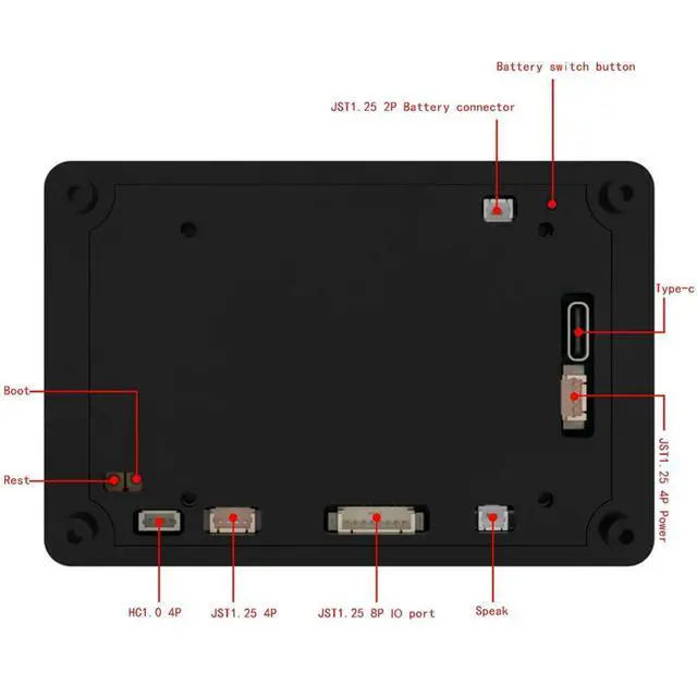 Alt view image 3 of 3 - - 3.5 Inch Capacitive Touch IPS Display 8M PSRAM 16M FLASH for LVGL Development Board