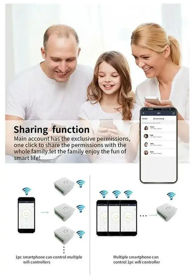 Alt view image 2 of 3 - Home DIY Switches Tuya Mini Switch Module Supports 2 Way Control Via Life APP Alexa Voice Control