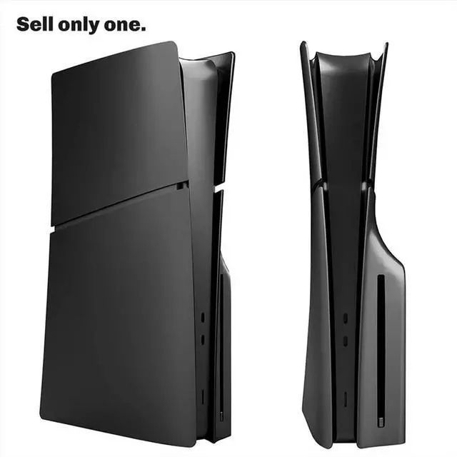 Main image of For Slim Hard Plastic Faceplate Shell Replacement Plate Cover for Console Disc Version Black