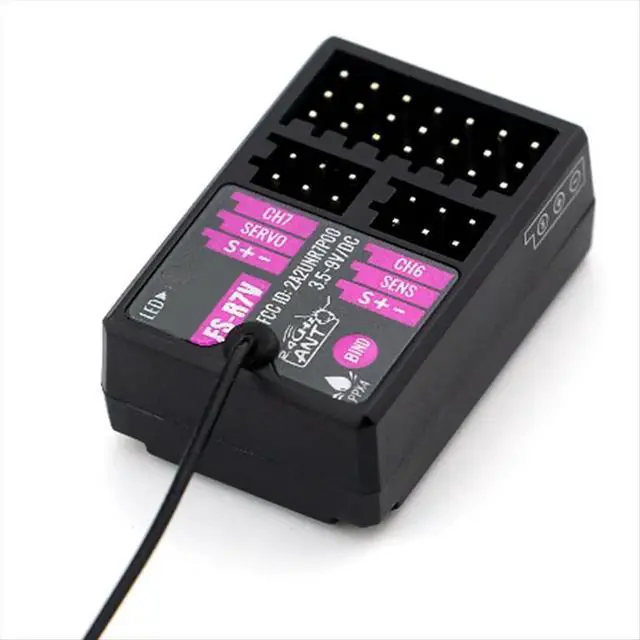Alt view image 2 of 3 - Receiver -R7V 7CH 2.4G Receiver Can Be PPM/IBUS Output for Remote Control Car Boat