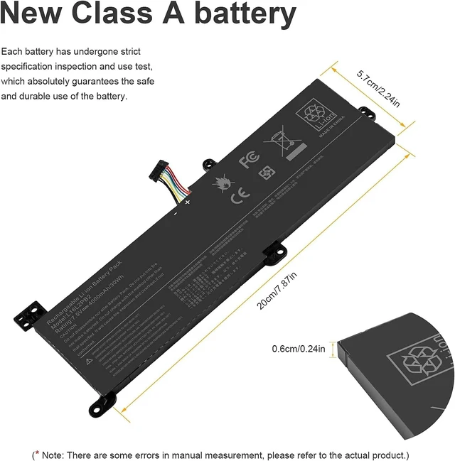 Alt view image 3 of 7 - Futurebatt L16L2PB2 Laptop Battery Compatible with Lenovo IdeaPad 320-14AST 320-14IAP 320-14IKB 14ISK 15ABR 15AST 15IAP 15IKB 15ISK 17ABR 17AST17IKB 17ISK 130-14AST 330-15IKB 14AST 14IGM 14IKB 15AST