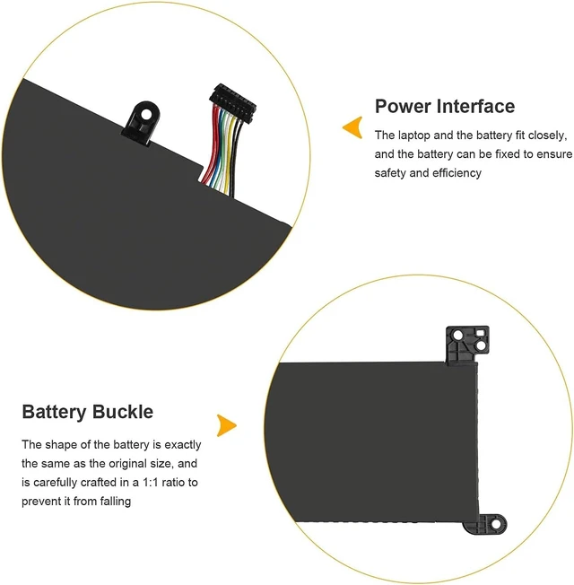 Alt view image 5 of 7 - Futurebatt L16L2PB2 Laptop Battery Compatible with Lenovo IdeaPad 320-14AST 320-14IAP 320-14IKB 14ISK 15ABR 15AST 15IAP 15IKB 15ISK 17ABR 17AST17IKB 17ISK 130-14AST 330-15IKB 14AST 14IGM 14IKB 15AST