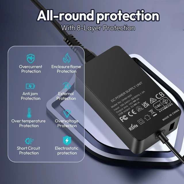 Alt view image 4 of 7 - Replacement for 65W Surface Pro Charger Surface Laptop Charger